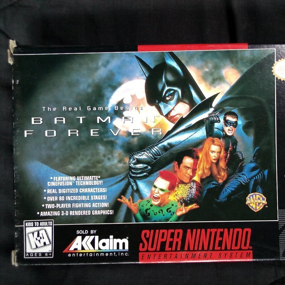 Batman Forever Super Nintendo Game SNES CIB